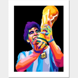 Maradona Legend Champions Posters and Art